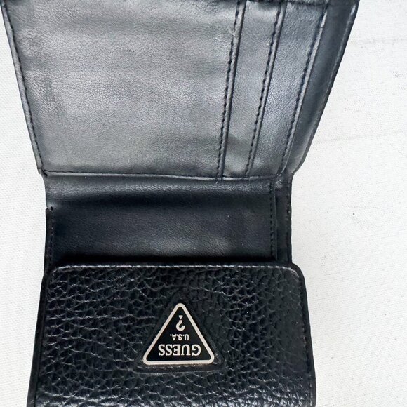 Vintage Y2K Guess Small Black Trifold Wallet - Picture 6 of 8